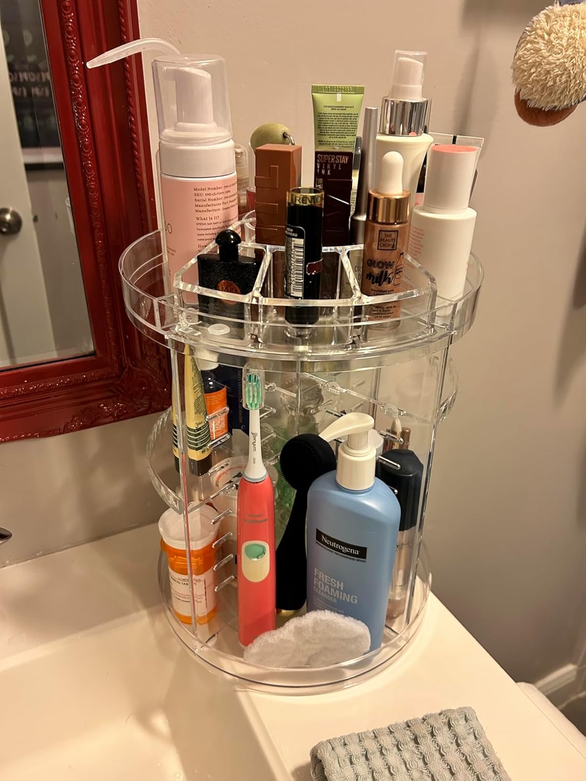 360 Spinning Makeup Organizer