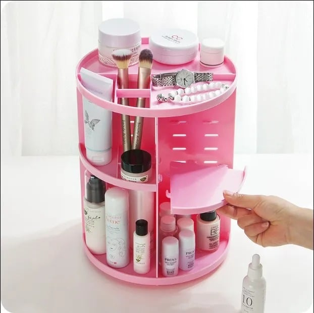 360 Spinning Makeup Organizer